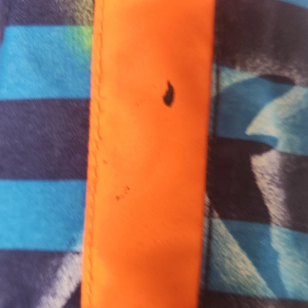 The Children's Place Swim Trunks Blue and Orange With Sharks